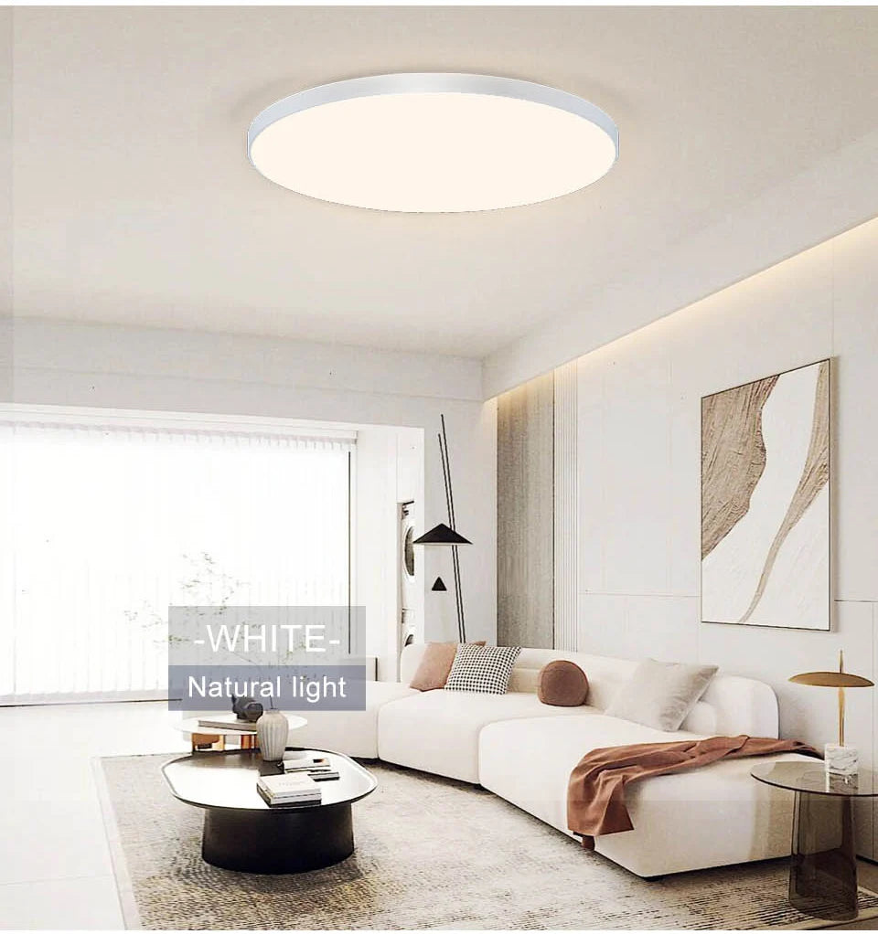 MARPOU Lâmpada de teto inteligente lâmpada led para luzes de teto de quarto com controle remoto Luzes led reguláveis para sala de estar