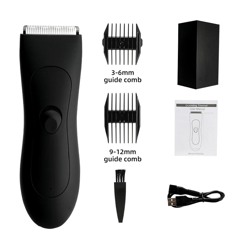 Aparador de Pêlos Corporais para Homens Bolas Mulheres Lady Shaver Remoção de Pêlos Aparador de Biquíni Aparador de Virilha & Corpo Barbeador Braço Barba Navalha