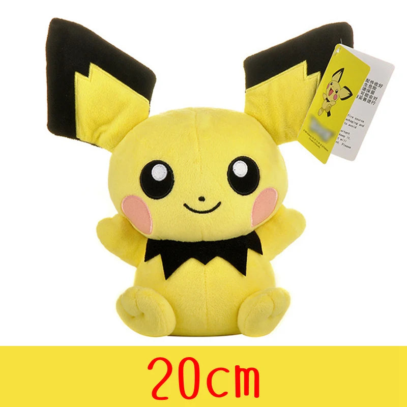 Pokemon Brinquedo de Pelúcia de Alta Qualidade Com Etiqueta Anime Cartoon Pikachu Charmander Squirtle Bulbasaur Boneca de Pelúcia Presente Para Crianças Crianças