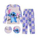 2 pçs/set Novo HOT Disney Stitch Crianças Pijamas para Meninos e Meninas Conjuntos Kid Home Wear Travel Casual Sleepwear Terno Presente Bonito
