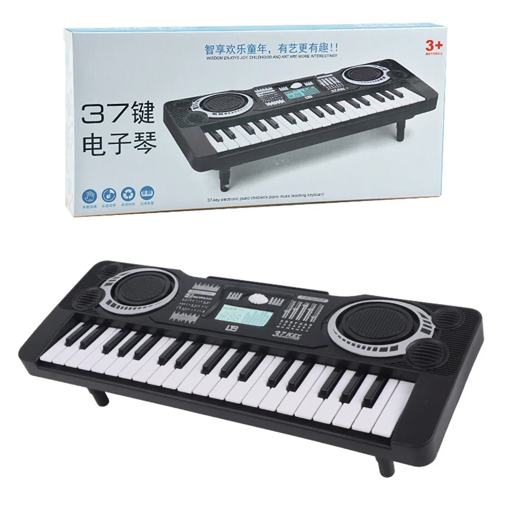 Piano Eletrônico Digital Crianças Brinquedo Educativo Portátil 37 Teclas Teclado de Piano Eletrônico Crianças Instrumento Musical