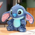 Miniso Kawaii Disney Lilo & Stitch Brinquedo de Pelúcia Kawaii Soft Blue Purple Elf Disney Lilo & Stitch Boneco de Pelúcia Anime Filme Presente de Natal