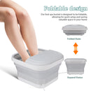 1 Conjunto de Balde Dobrável para Banho de Pés, Bacia Spa Dobrável para Mergulho, Spa com Aquecimento, Massageador, Rodas, Portátil, Plugue EUA