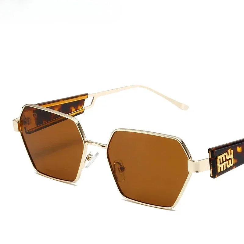 Yoovos Retângulo de Alta Qualidade Óculos De Sol De Marca De Moda Designer De Óculos Vintage Armação De Metal Óculos UV400 Gafas De Sol Mujer