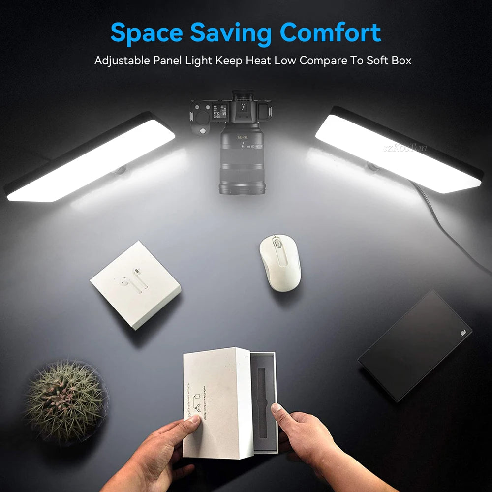 Luz de Videoconferência LED para Fotografia, Luz de Preenchimento Dimmable para Estúdio de Fotografia, Lâmpada de Preenchimento para Transmissão ao Vivo no Tiktok e Youtube
