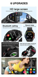 Para Smart Watch da Série Watch GT para Homens e Mulheres, Tela HD, Chamada via Bluetooth, Rastreador GPS, Monitor de Frequência Cardíaca, IP68 à Prova d'Água, SmartWatch Novo 2024