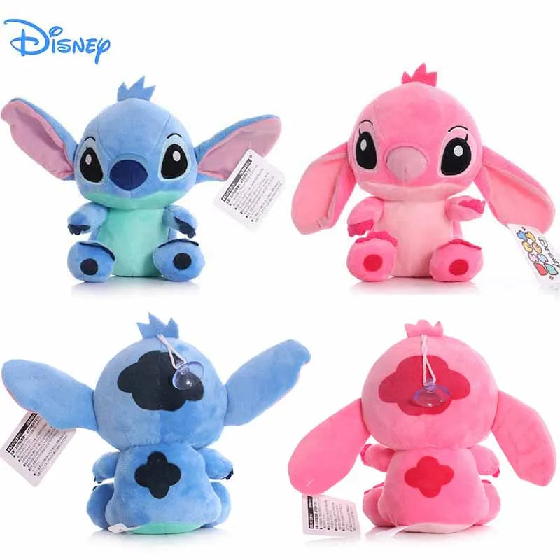 4/8 polegadas Disney Cartoon Blue Pink Stitch Bonecos de Pelúcia Anime Brinquedos Lilo e Stitch Stich Pelúcia Brinquedos de Pelúcia Presentes de Natal para Crianças