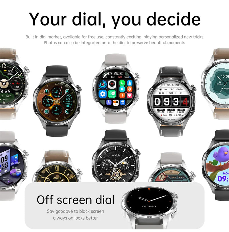 Para HUAWEI GT5 Pro GPS NFC Relógio Inteligente Masculino 360 * 360 Tela AMOLED Frequência cardíaca Bluetooth Chamada IP67 Homem à prova d'água Smartwatch 2024