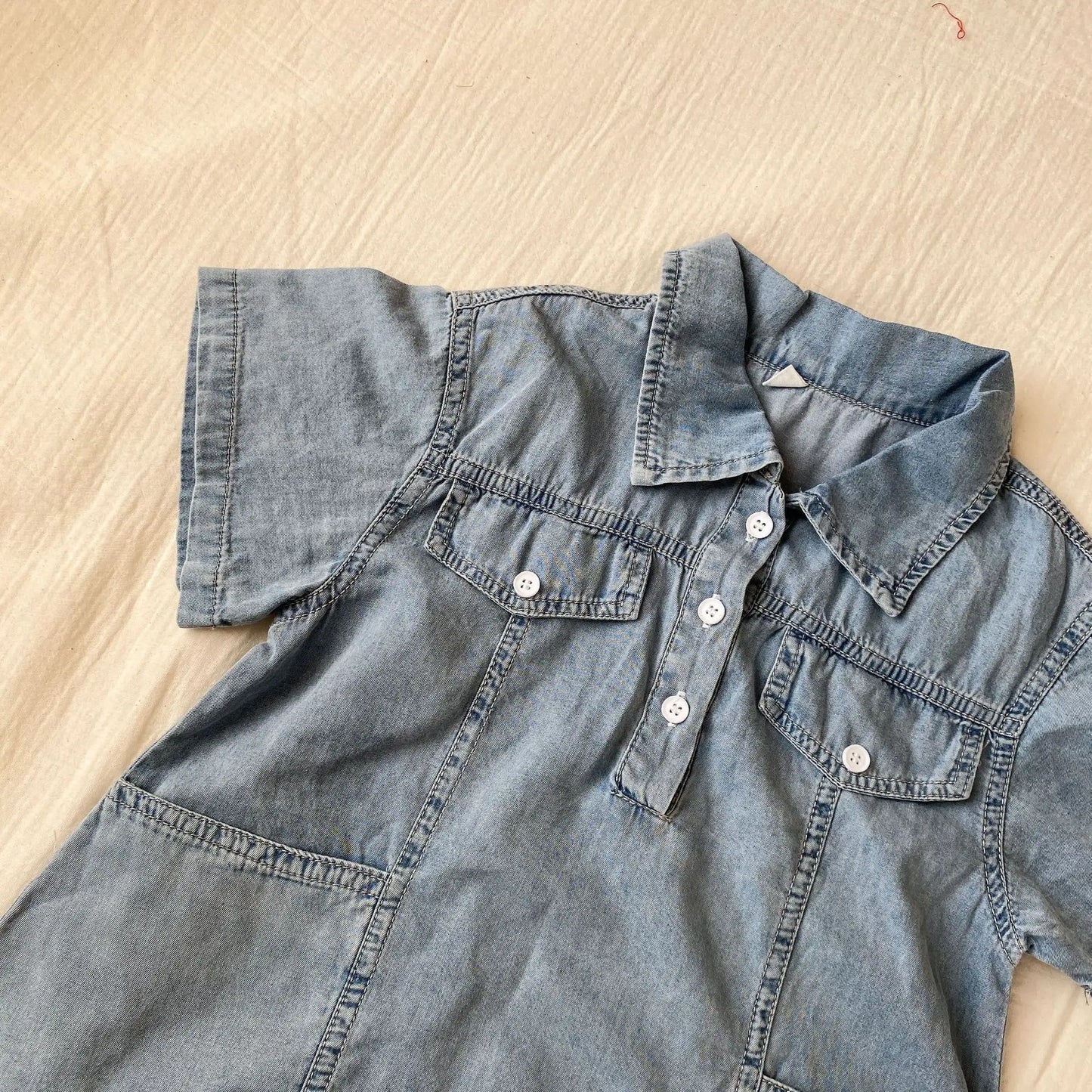 Roupas infantis 2025 verão novo terno jeans para menino ou vestido de menina casual roupas para irmão e irmã
