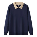 Moletom com capuz de gola polo de manga comprida unissex, blusa de moletom fashion com blocos de cores e patchwork, com capuz para homens, elegante, moletom masculino