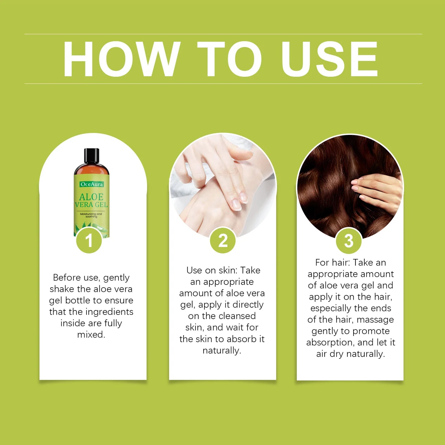 Gel de Aloe Vera Nutritivo Hidratante Suavizante Amaciante