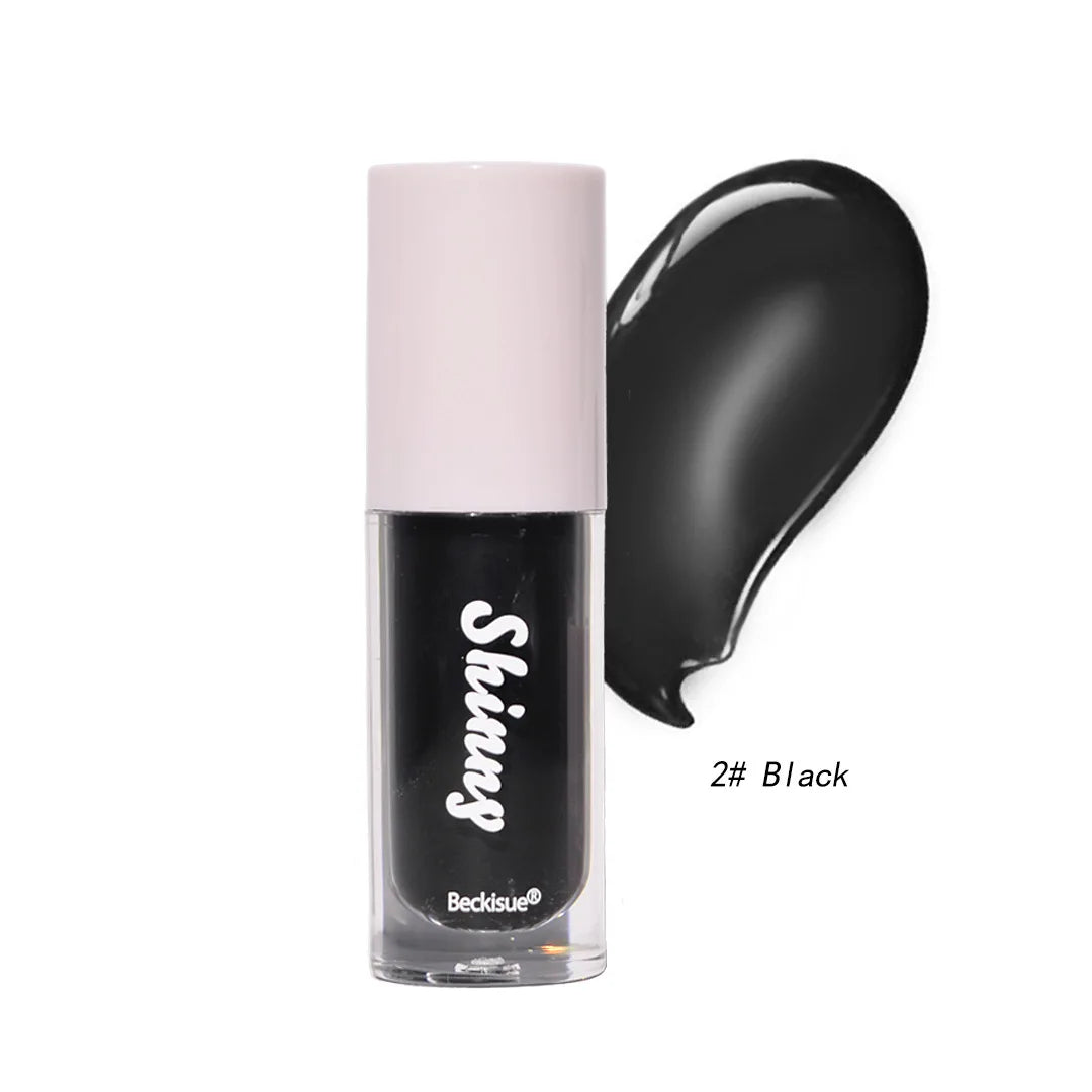 Óleo Labial Hidratante de Cristal Transparente, Gloss Labial Volumizado