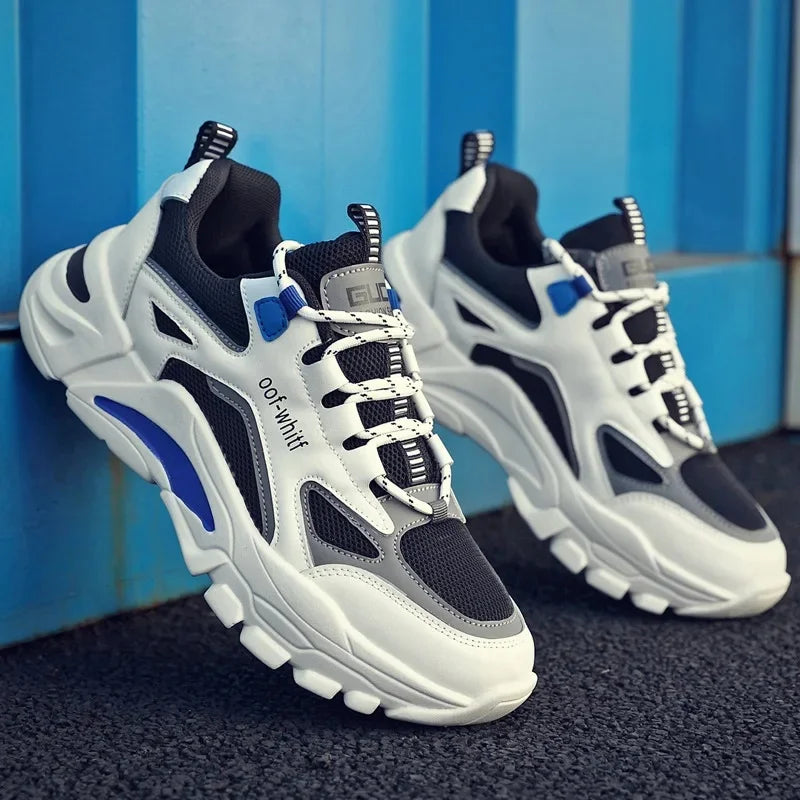 Homens Verão Malha Respirável Esportes Tênis de Corrida Na Moda Versátil Casual Anti-Odor Sapatos de Velho Sapatos da Moda Tênis Casuais