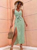 Verão Mulheres Backless Floral Vestido Impresso, Vestidos Longos, Roupas Femininas, Vestido Feminino, Vestidos de Praia Femininos, Mulheres Sexy Traje Mulheres