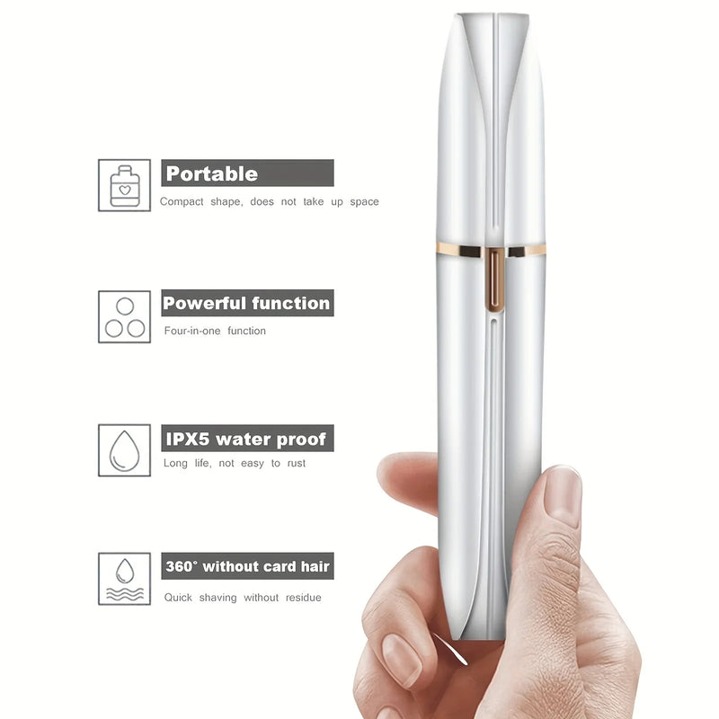 Depilador Elétrico 4 em 1 Lâmina para Remoção de Pêlos Corpo Inteiro Depilador Facial Aparador de Sobrancelhas Nariz Linha do Biquíni Depilador Indolor