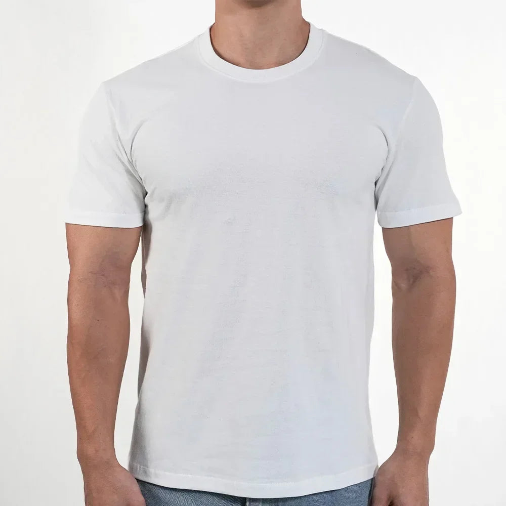 Homens Mulheres T-shirt de Algodão de Alta Qualidade Camisetas de Manga Curta O Pescoço Cor Sólida Tee Preto Branco Respirável Roupas Casal Tops