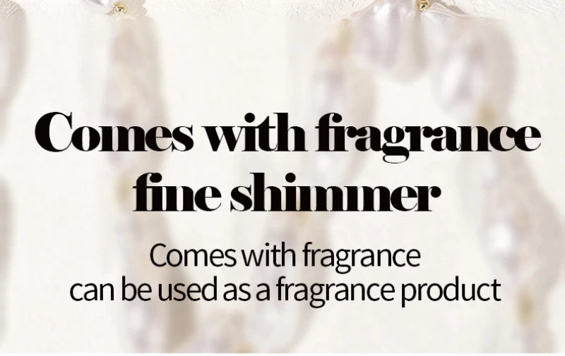 Spray Iluminador com Glitter Perolado, Óleo Loção