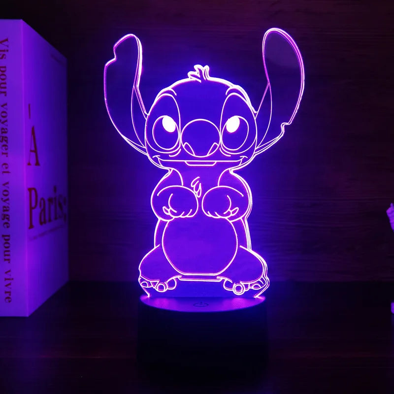 Luz noturna de ponto de ilusão 3D com controle remoto e lâmpada de decoração de quarto de toque inteligente Aniversário Dia dos Namorados Presentes de Natal