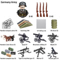 40 pcs/lote ww2 personagens militares wwii soldados do exército blocos de construção montagem de tijolos do exército nacional armas brinquedos para crianças