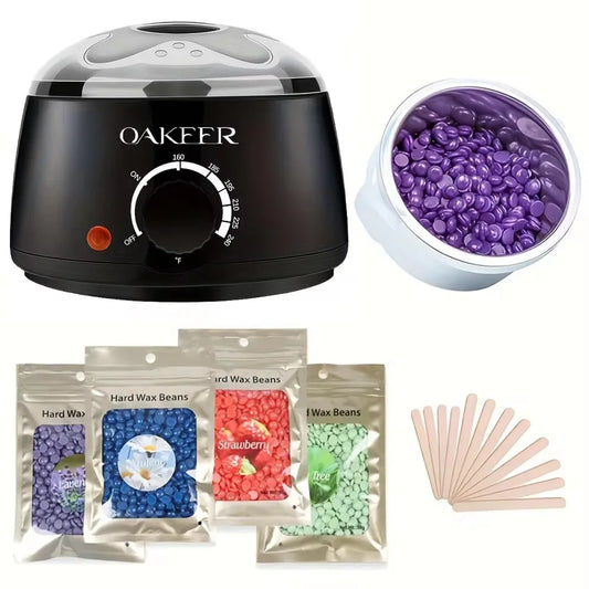 Máquina de aquecimento de cera para depilação Wax Beans Aquecedor Depilatório Pote de fusão de cera Depilação Depilador Aquecedor Kit de máquina de cera