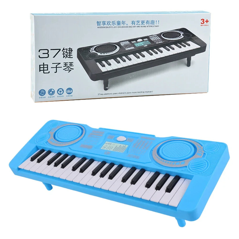 Piano Eletrônico Digital Crianças Brinquedo Educativo Portátil 37 Teclas Teclado de Piano Eletrônico Crianças Instrumento Musical
