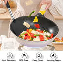 4 PCS Silicone Cozinha Panelas Espátula Coador Utensílios de Cozinha Aço Inoxidável Espátula com Vazamento Antiaderente Panelas Ferramentas de Cozinha