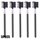 Conjunto de 3/5 Peças de Pincéis para Sobrancelha, Pente para Cílios, Separador de Cílios, Ferramentas Profissionais de Maquiagem para Olhos com Tesourinha para Sobrancelha para Mulher