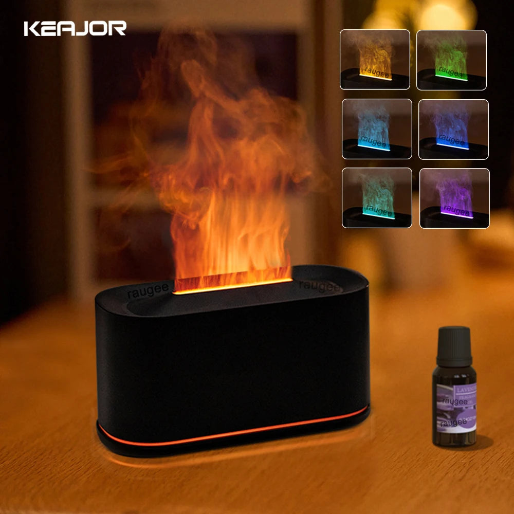Humidificador de Aromas com Chama Difusor
