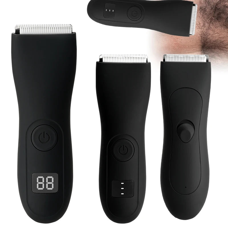 Aparador de Pêlos Corporais para Homens Bolas Mulheres Lady Shaver Remoção de Pêlos Aparador de Biquíni Aparador de Virilha & Corpo Barbeador Braço Barba Navalha