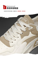 Novos Tênis Masculinos de Outono Sapatos de Plataforma Confortáveis Masculinos 2023 Tendência Lace-up Sapatos Vulcanizados Branco Tênis Casuais Tênis