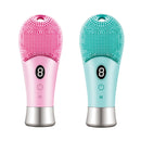 Escova Facial Ultrassônica Elétrica 9 Velocidades, Limpador de Pele Sônica com Vibração de Alta Frequência, Rosto de Silicone Recarregável