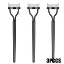 Conjunto de 3/5 Peças de Pincéis para Sobrancelha, Pente para Cílios, Separador de Cílios, Ferramentas Profissionais de Maquiagem para Olhos com Tesourinha para Sobrancelha para Mulher