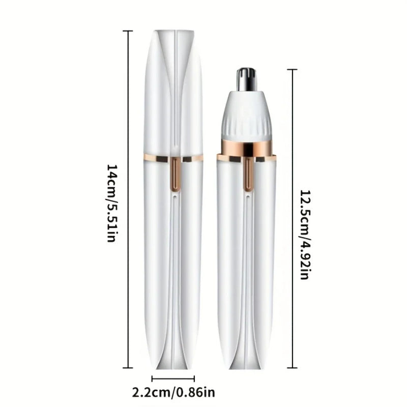 Depilador Elétrico 4 em 1 Lâmina para Remoção de Pêlos Corpo Inteiro Depilador Facial Aparador de Sobrancelhas Nariz Linha do Biquíni Depilador Indolor