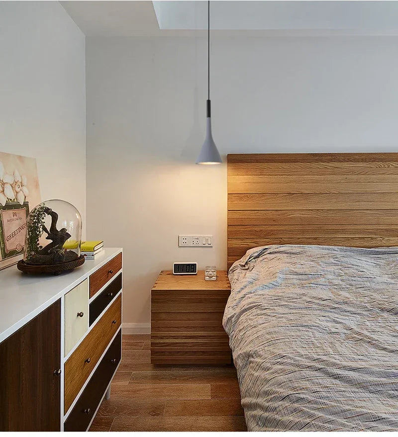 Luzes pendentes led modernas luz branca E27 para luminárias de cozinha Mesa de quarto Sala de jantar Abajur pendurado Lustre doméstico