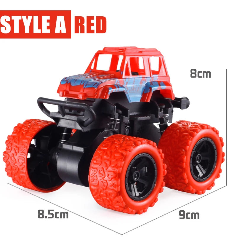 Puxe para trás o carro de brinquedo Rotação inercial do carro Veículo off-road com tração nas quatro rodas SUV Racing Power Car Toy CarGift para crianças
