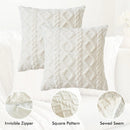 1 capa de almofada de lã artificial decorativa simples, capa de almofada de lã de pelúcia curta e macia, sofá decorativo moderno, fami