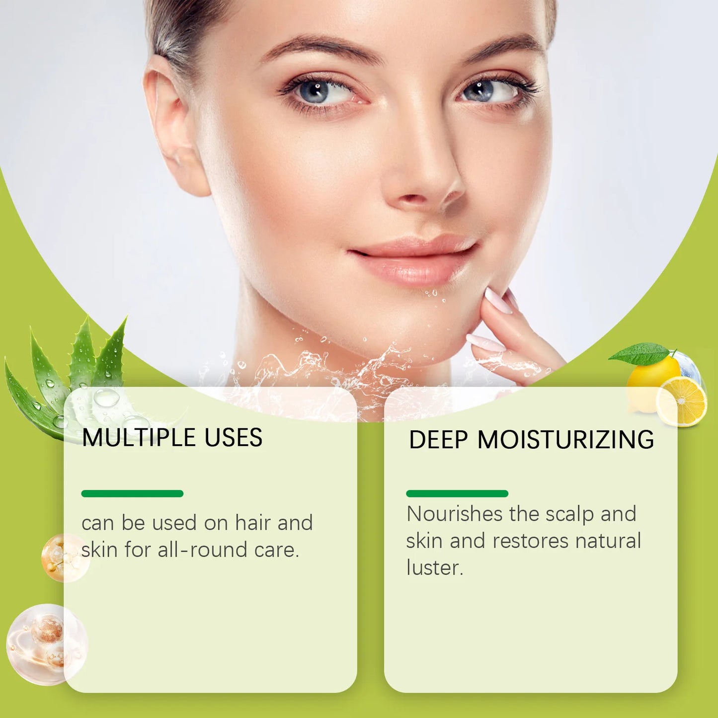 Gel de Aloe Vera Nutritivo Hidratante Suavizante Amaciante