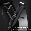 RESUXI 2 em 1 Aparador de Cabelo Elétrico Masculino Body Grooming Clipper Virilha Depiladora Púbica Lâmina de Cerâmica À Prova D'Água Macho Barbeador