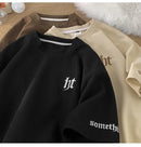 Hefty Walfr Checks Estilo Japonês Ins Camiseta de Manga Curta para Homens Primavera Verão Juventude Oversize Gola Redonda Meia Manga