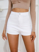 Mulheres Sexy Skinny High Stretch Shorts Finos 2023 Shorts Femininos de Verão Moda Slim Fit Hip Short Jeans S-3XL Casual Bottoms Pop