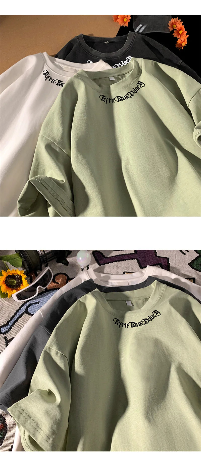 Camisetas grandes masculinas, camiseta branca de algodão 5XL para homens, casual, verão, moda, estampa de letras, gola, camisetas, roupas masculinas