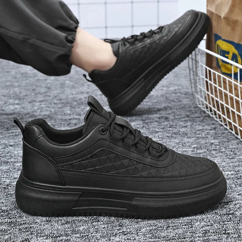 Plataforma ao ar livre Homens Tênis Casuais Moda Sapatos de Corrida Brancos Respiráveis Sapatos Esportivos Masculinos Sapatos de Caminhada Leve Tênis