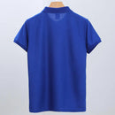 Camiseta Polo Masculina de Manga Curta Em Branco Branco Camisas de Colarinho Preto Camiseta Casual Roupas de Verão Para Homens Camisetas Polos Pour Hommes