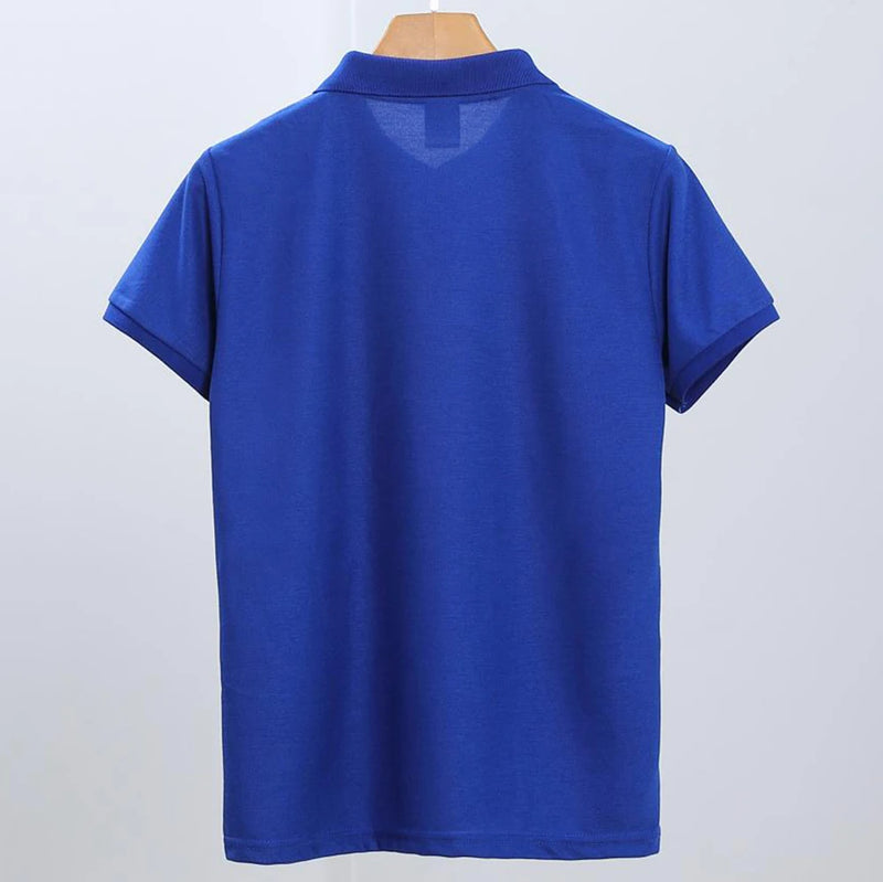 Camiseta Polo Masculina de Manga Curta Em Branco Branco Camisas de Colarinho Preto Camiseta Casual Roupas de Verão Para Homens Camisetas Polos Pour Hommes