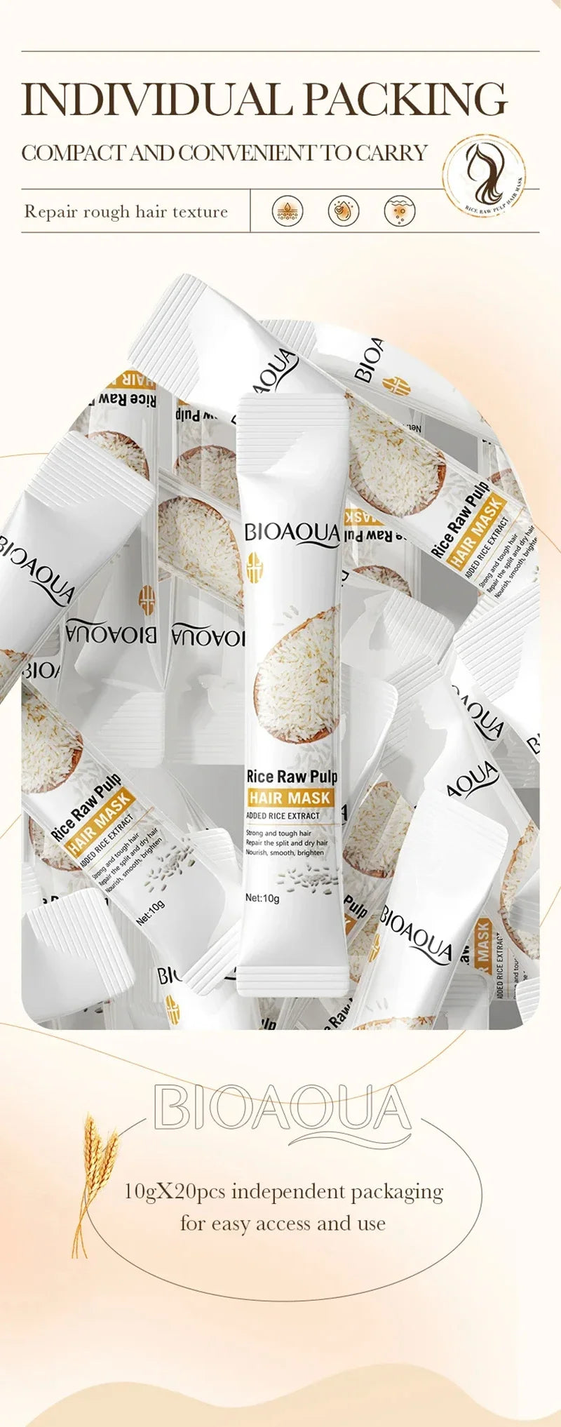 Máscara de Cabelo Mágica Profissional 5 Segundos Care Suave Natural Reparação Previne Ressecamento, Pontas Duplas, Danos e Frizz 2025