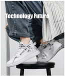 Primavera Outono Masculino Novo Estilo Tênis Vintage Moda Estudante Board Sapatos Casuais Sapatos de Cano Alto Sapatos de Fundo Grosso Respirável