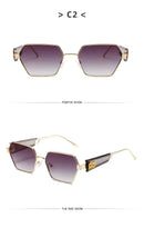 Yoovos Retângulo de Alta Qualidade Óculos De Sol De Marca De Moda Designer De Óculos Vintage Armação De Metal Óculos UV400 Gafas De Sol Mujer