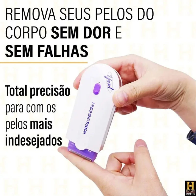 Depilador elétrico feminino para corpo e rosto