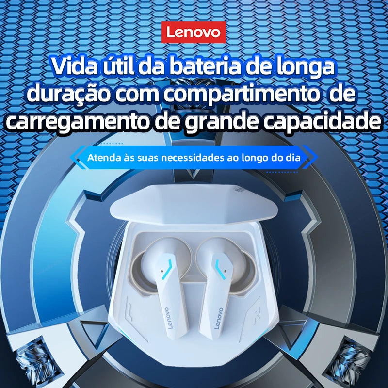 Original Lenovo GM2 Pro 5.3 Fone de ouvido Bluetooth Fones de ouvido sem fio Fones de ouvido de baixa latência HD Call Dual Mode Gaming Headset com microfone