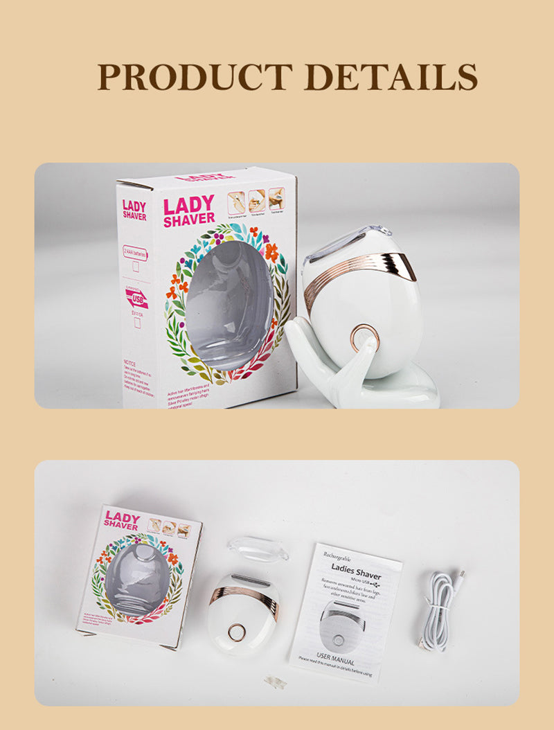 Epilador Elétrico para Remoção de Pelos para Mulheres, Cortador de Pelos, Depilador, Para Virilha, Axilas, Braços, Pernas, Rosto e Partes Íntimas, Lâmina para Mulheres